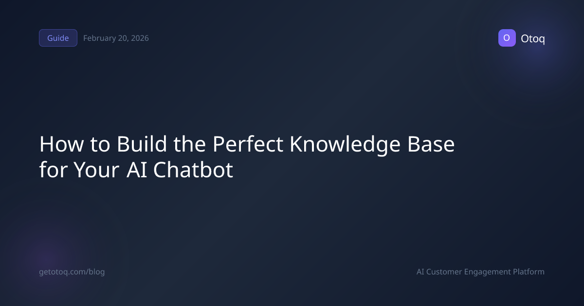 How to Build the Perfect Knowledge Base for Your AI Chatbot